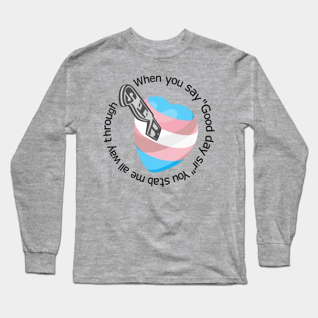 Transgender heart Long Sleeve T-Shirt by moonmorph